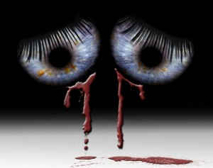 blood tears eyes