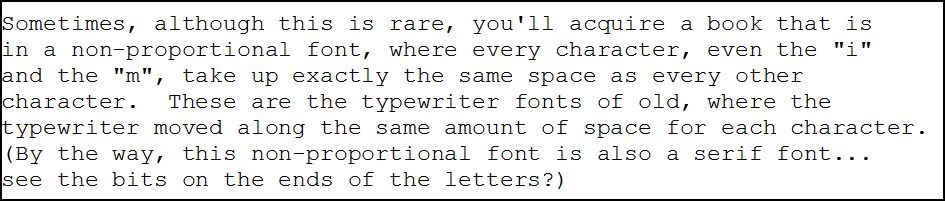nonpropfont